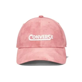 Grafisk tvättad basebollkeps ”Terracotta Pink”