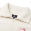 Heart Zip Sweater Asia Sizing ”White”