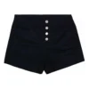Högmidjade sportshorts i asiatiska storlekar ”Svart”