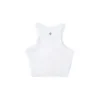 High Neck Knit Tank Top Asiatiska storlekar ”Vit”