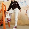 Hoodie Asia-storlek ”Red Brown”