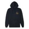 Hoodie med bergslogotyp, asiatiska storlekar, ”Svart”