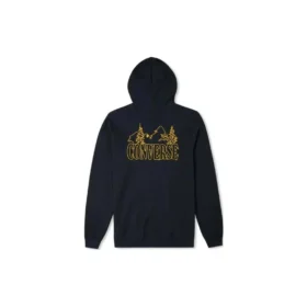 Hoodie med bergslogotyp, asiatiska storlekar, ”Svart”