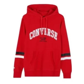Hoodie med collegetext, asiatisk storlek ”Red”