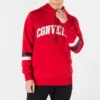 Hoodie med collegetext, asiatisk storlek ”Red”