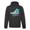 Hoodie med grafiskt tryck och sneakersmotiv, asiatiska storlekar, ”Svart”