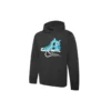 Hoodie med grafiskt tryck och sneakersmotiv, asiatiska storlekar, ”Svart”