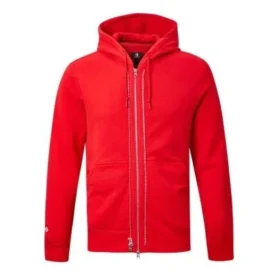 Hoodie med hel dragkedja, asiatiska storlekar ”Red”