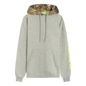 Hoodie med kontrasttryck, asiatiska storlekar, ”Grey”