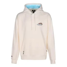 Hoodie med regnbågs- och molnmotiv, asiatiska storlekar, ”Egret”