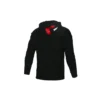 Hoodie med stort logotryck, asiatiska storlekar, ”Black”