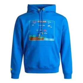 Hoodie med videospelgrafik, asiatiska storlekar, ”Blue”