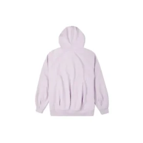 Huvtröja med broderad logotyp, lila