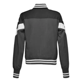 Icke-vadderad baseballbomber i asiatiska storlekar ”Grey White Black”