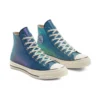 Iridescent Chuck 1970s High Top ”Blue White”