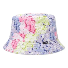 IWD vändbar bucket hat ”Blå Lila Rosa Gul”