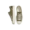 Jack Purcell i läder med fuskpälsfoder ”Green White”