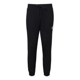 Joggingbyxor med logotryck i stickat, asiatiska storlekar ”Svart”