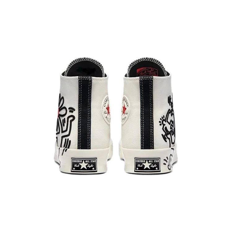 Keith Haring x Converse Chuck 70 High Tops Egret White ”Egret Black Red” Keith Haring x Converse Chuck 70 High Tops Egret White ”Egret Black Red”