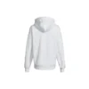 Klassisk logotyp Athleisure Casual Sports Fleecefodrad hoodie Vit