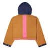 Konvertibel hoodie-klänning i asiatisk storlek ”Navy Tan”