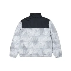 Kort dunjackor Asiatisk storlek ”Grey”