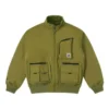 Kort dunjackor Asiatisk storlek ”Olive Green”