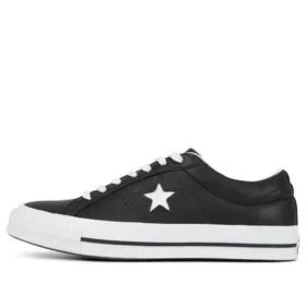 Läder One Star Low Top ”Black White”