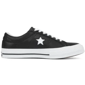 Läder One Star Low Top ”Black White”
