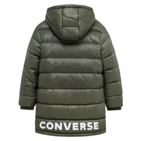 Lång dunjackor i asiatiska storlekar ”Olive Green”