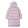 Lång dunjackor i asiatiska storlekar ”Pink”