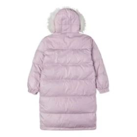 Lång dunjackor i asiatiska storlekar ”Pink”