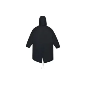 Lång trenchcoat i dun, asiatisk storlek ”Black”