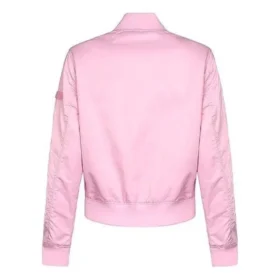 Långärmad jacka med ståkrage, asiatiska storlekar ”Pink”