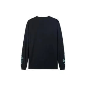 Långärmad T-shirt med kaktusmotiv, asiatiska storlekar ”Svart”