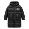 Logo Long Down Jackor Asia Sizing ”Black White”