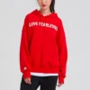 Love The Progress 2.0 Oversized Pullover Hoodie Asiatisk storlek ”Röd”
