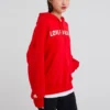 Love The Progress 2.0 Oversized Pullover Hoodie Asiatisk storlek ”Röd”