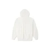 Löst stickad hoodie i krämvit