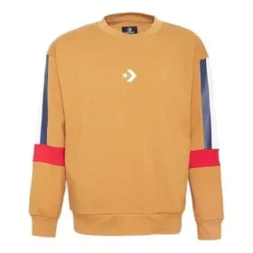 LW Contrast Panel Sweatshirt storlekar för Asien ”Brown”