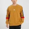 LW Contrast Panel Sweatshirt storlekar för Asien ”Brown”