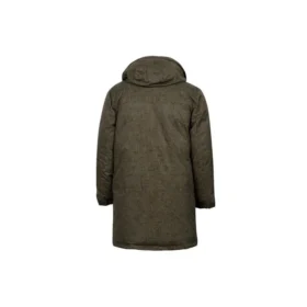 Mellanglång Sideline-jackor med tryck Asiatiska storlekar ”Olive Green”