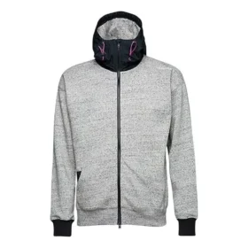Mixed Media Full Zip Sweatshirt Asia Sizing ”Grey”