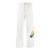 Much Love Chino-byxor med dubbla veck, asiatisk storlek ”Egret”