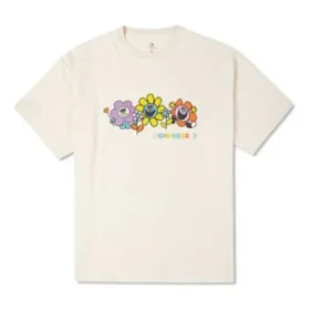 Much Love T-shirt med rund hals, asiatiska storlekar ”Vit”
