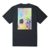 Neon Nature Graphic T-shirt Asiatiska storlekar ”Svart”