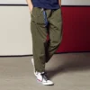 Nylonbyxor med fickor, asiatiska storlekar, ”Olive Green”
