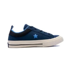 One Star halkfria slitstarka låga casual-skateboardskor, blå