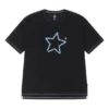 One Star Logo T-shirt Asiatisk storlek ”Black BLue”