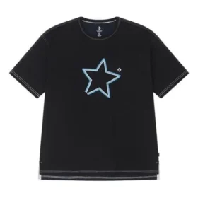One Star Logo T-shirt Asiatisk storlek ”Black BLue”